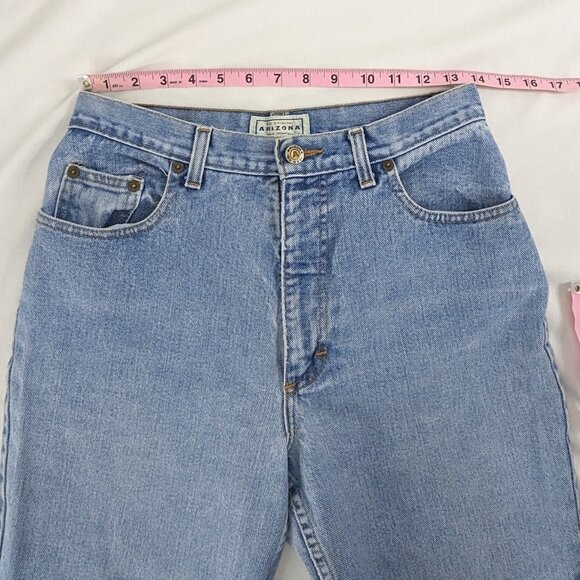 VTG Straight Leg Light Wash Denim 90s Mom Jeans - Picture 5 of 10